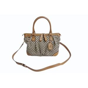 GUCCI Sukey Handbag GG Supreme Canvas Leather Brown Beige